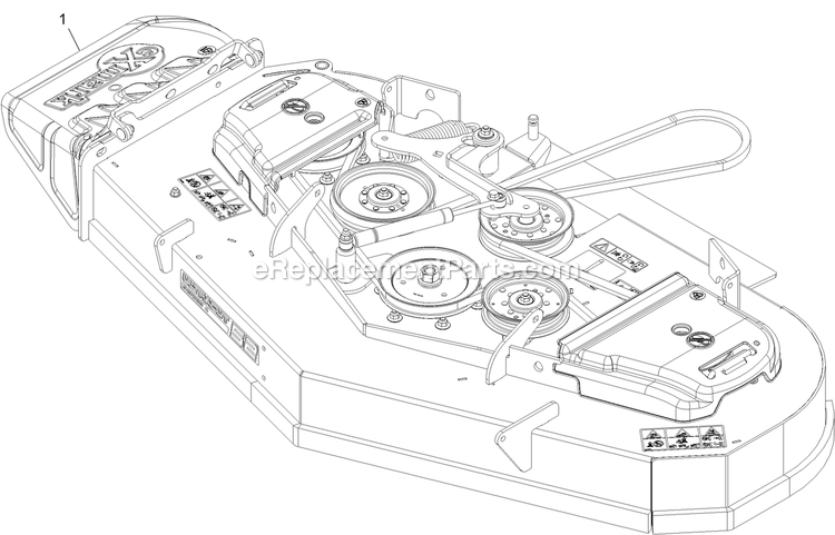 eXmark STS730GKA52400 (404314159-406294344)(2019) Staris S-Series Complete Deck Assembly Diagram