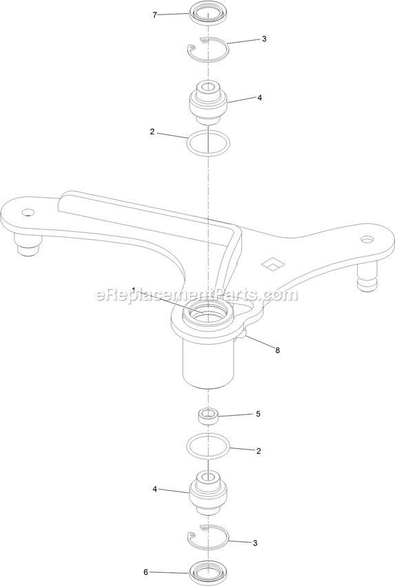 eXmark STS740EKC60400 (404314159-406294344)(2019) Staris S-Series Idler Arm Assembly (2) Diagram