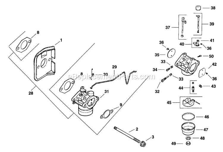 eXmark TT5217KA (160000-169999)(1998) Turf Tracer Hp Fuel System (2) Diagram