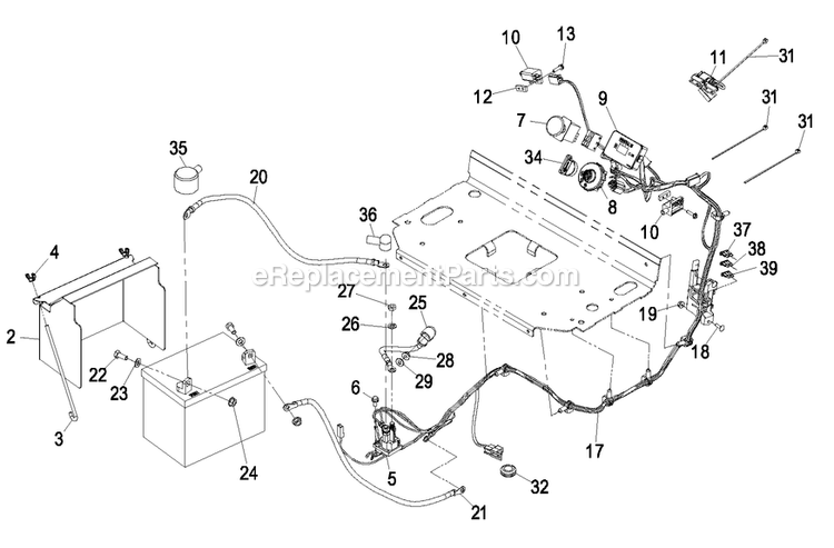 eXmark VT20KAS484 (850000-919999)(2010) Vantage Electrical Group Diagram