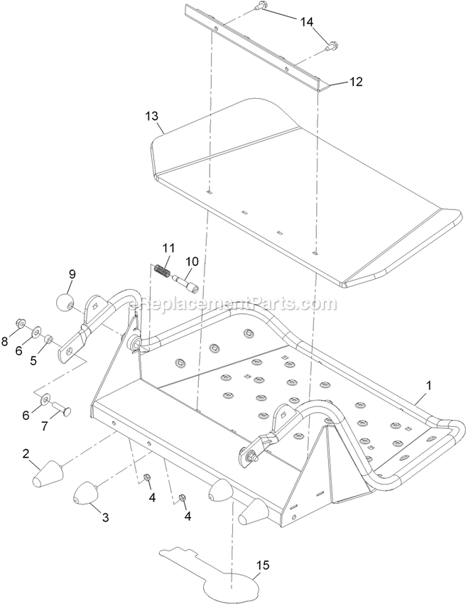 eXmark VT24KA484 (920000-999999)(2011) Vantage Platform Assembly Diagram