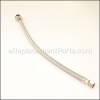 Fluidmaster Pro Toilet Connector, Braided Stainless Steel part number: PRO1T16M