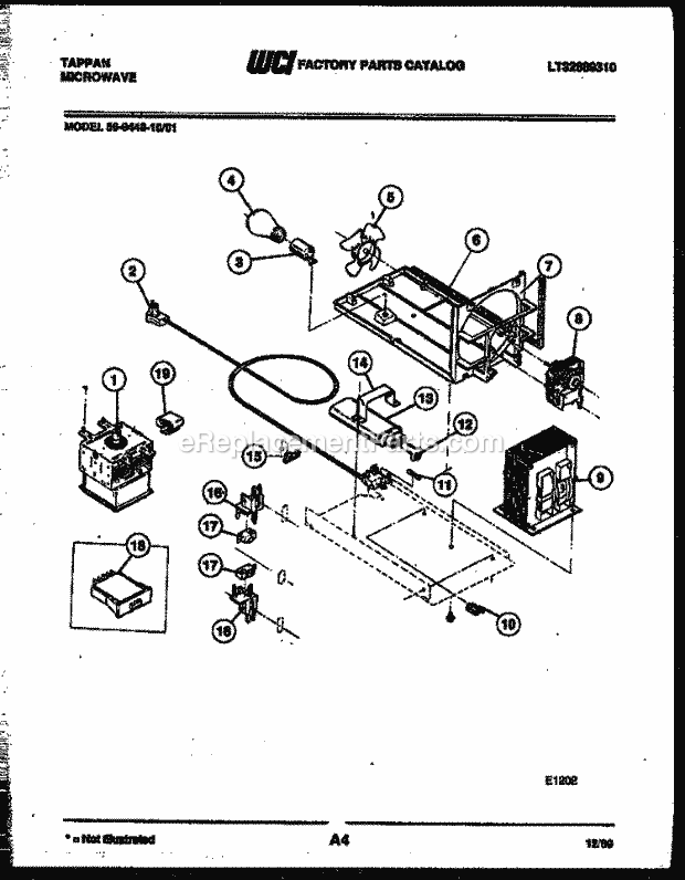 Frigidaire 56-9440-00-01 Tap(V2) / Microwave Power Control Diagram