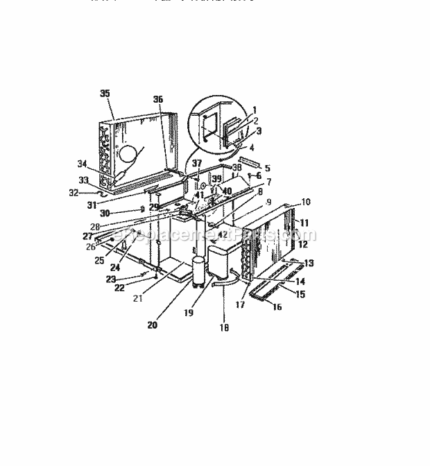 Frigidaire A5LECDSD2 Outside Unit Room Air Conditioner Page W Diagram