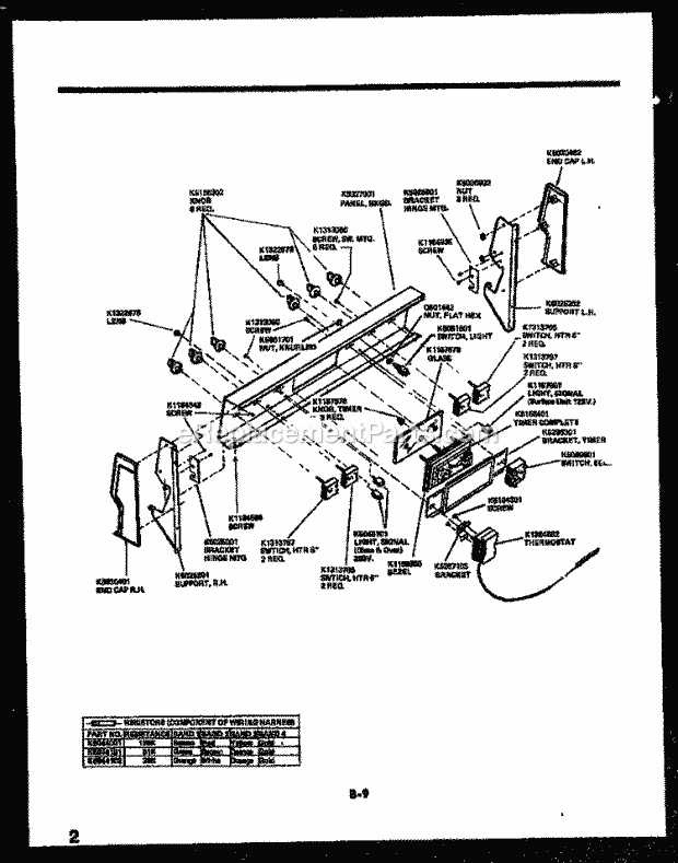 Frigidaire AS18EJ2K2 Wwh(V1) / Room Air Conditioner Cabinet Parts Diagram