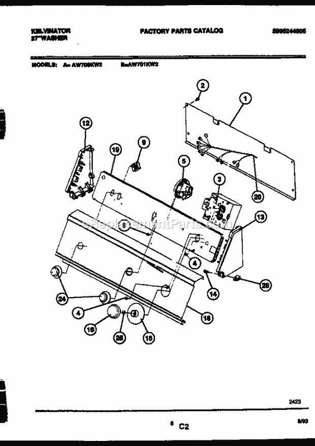 Frigidaire AW701KW2 Kel(V4) / 27 