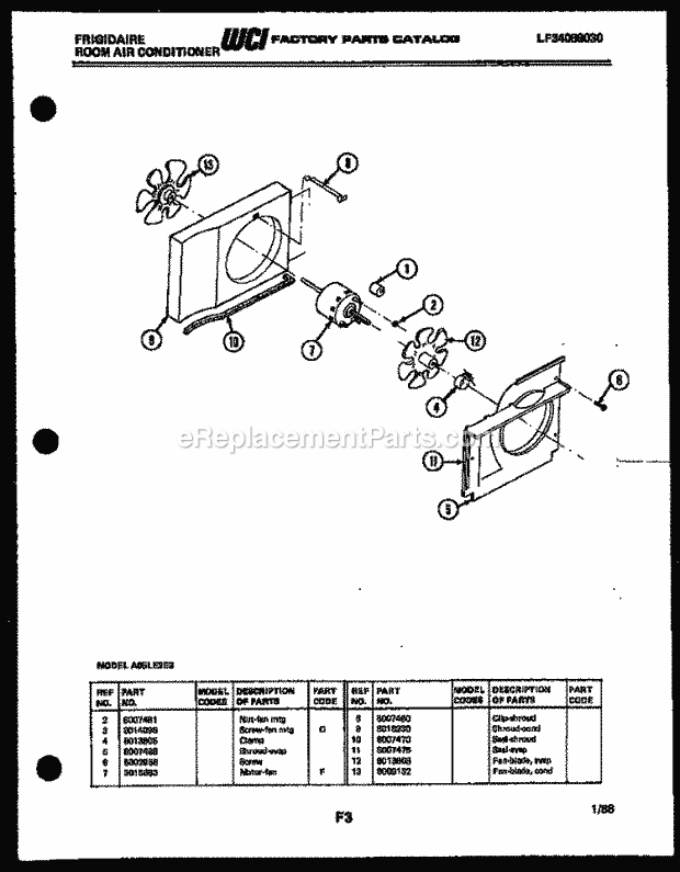 Frigidaire CE303VP2H1 Frg(V3) / Electric Range Broiler Parts Diagram