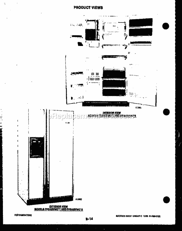 Frigidaire CF20DL2 Chest Chest Type Food Freezers Panel Parts Diagram