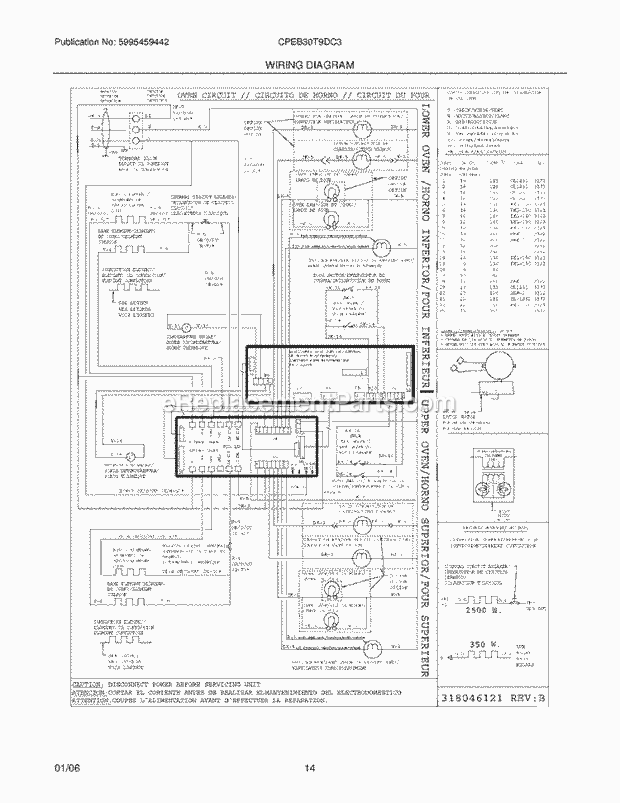 Frigidaire CPEB30T9DC3 Built-In, Electric Wall Oven Page F Diagram