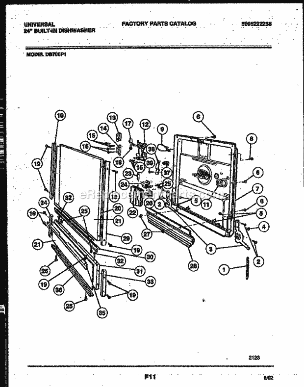 Frigidaire DB700PW1 Frg(V1) / 24 