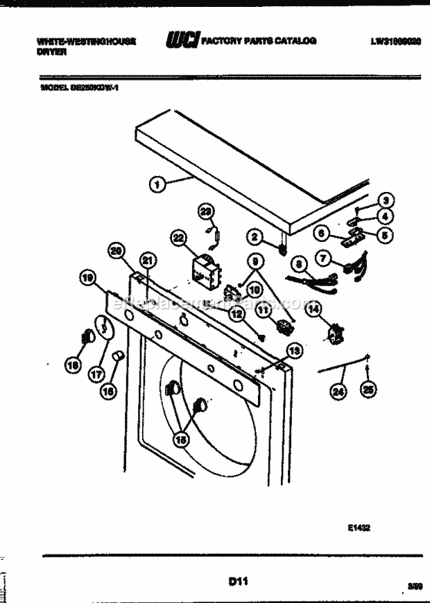 Frigidaire DE250KDD1 Wwh(V3) / 27 