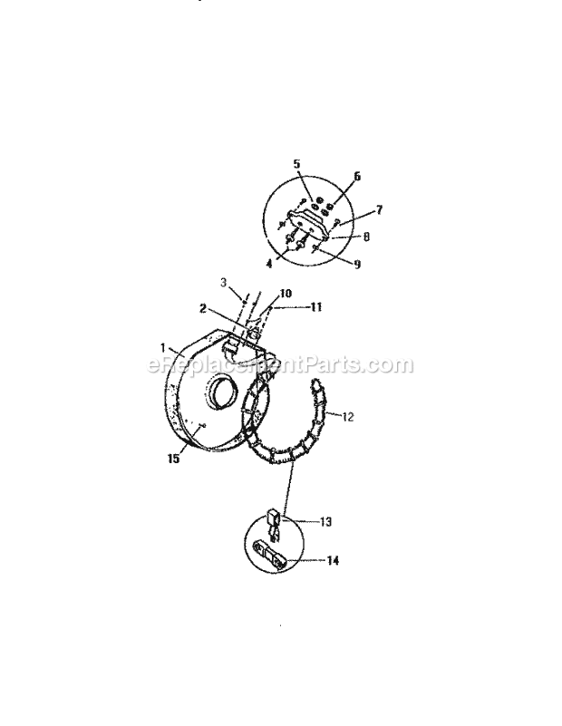 Frigidaire DE600EDH1 Wwh(V9) / Electric Dryer Heating Element, Housing Diagram