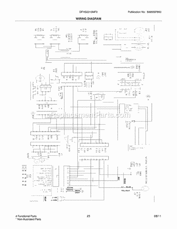 Frigidaire DFHS2313MF2 Refrigerator Page K Diagram
