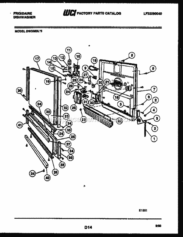 Frigidaire DW3350LW3 24