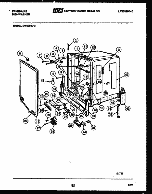 Frigidaire DW3350LW3 24