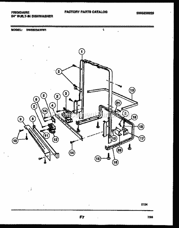 Frigidaire DW6500AWL1 Frg(V3) / 24 