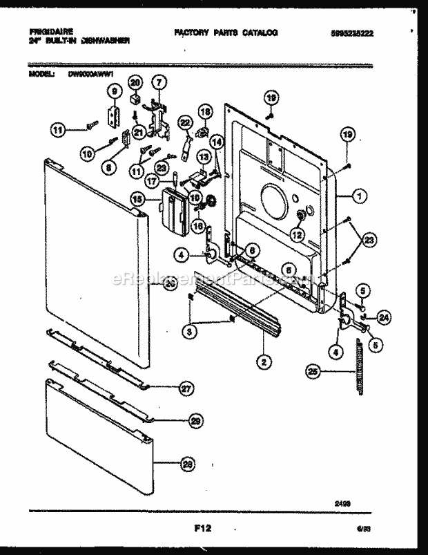 Frigidaire DW9000AWL1 Frg(V3) / 24 