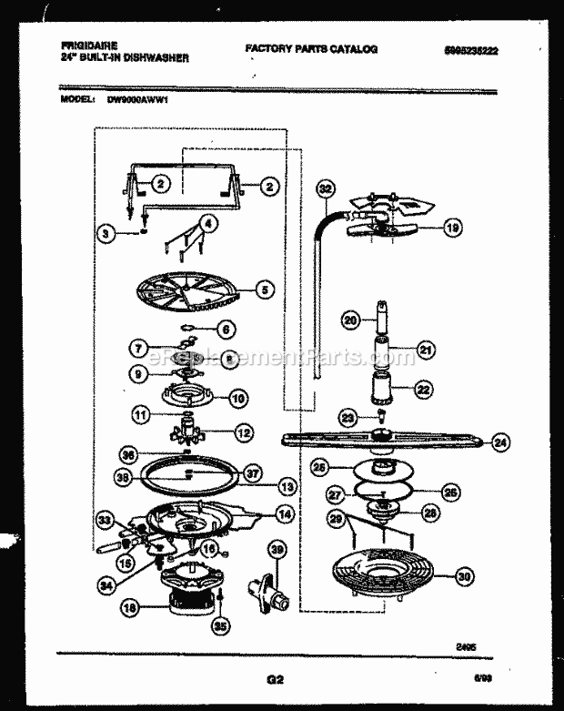 Frigidaire DW9000AWL1 Frg(V3) / 24 