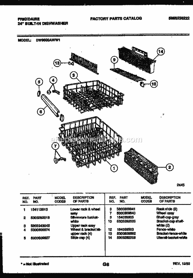 Frigidaire DW9000AWL1 Frg(V3) / 24 