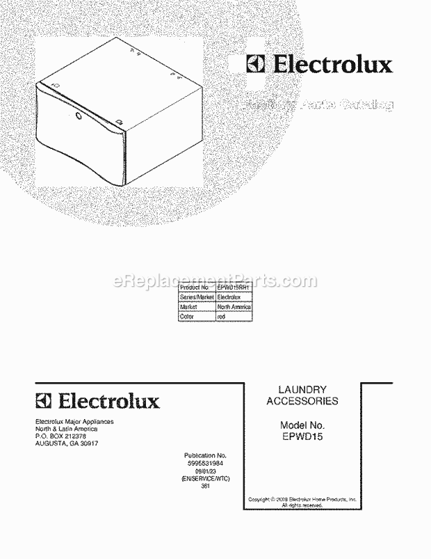 Frigidaire EPWD15RR1 Page B Diagram