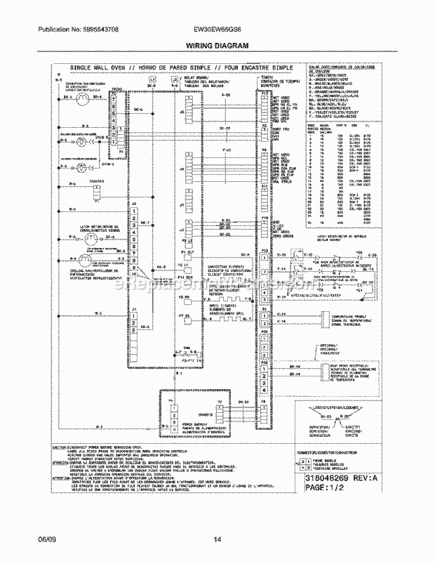 Frigidaire EW30EW65GS6 Range Page F Diagram