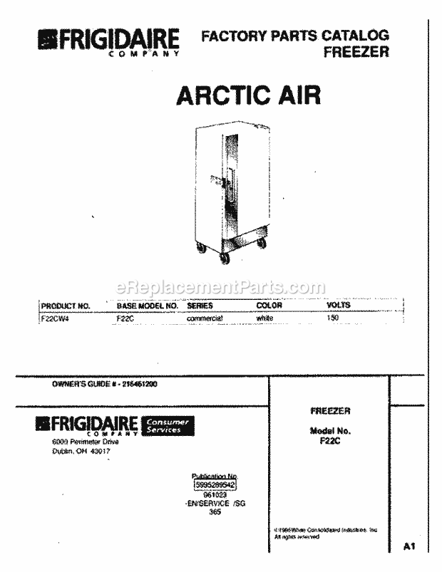 Frigidaire F22CW4 Page B Diagram