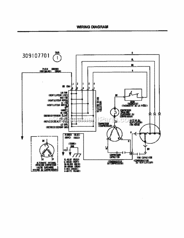 Frigidaire FAH126J2T1 Air Conditioner Page F Diagram