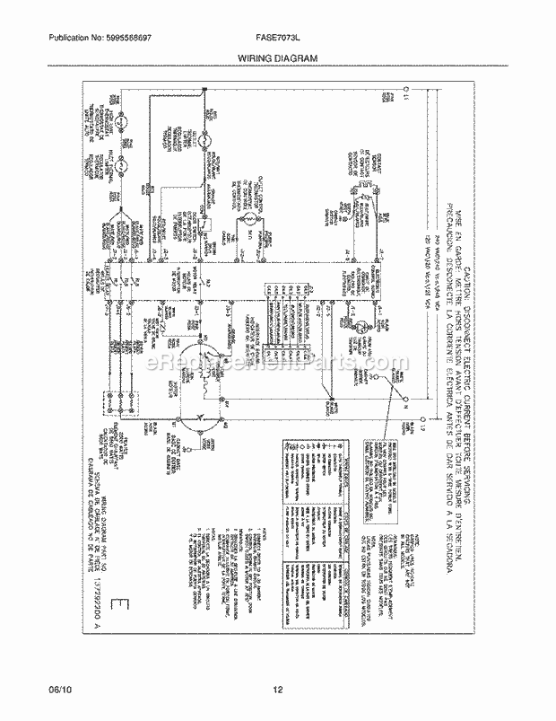 Frigidaire FASE7073LA0 Dryer Page G Diagram