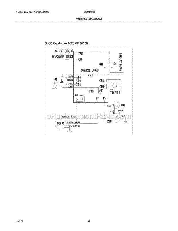 Frigidaire FAZ085S1AA Air Conditioner Page C Diagram