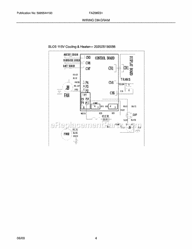 Frigidaire FAZ08ES1AB Air Conditioner Page C Diagram