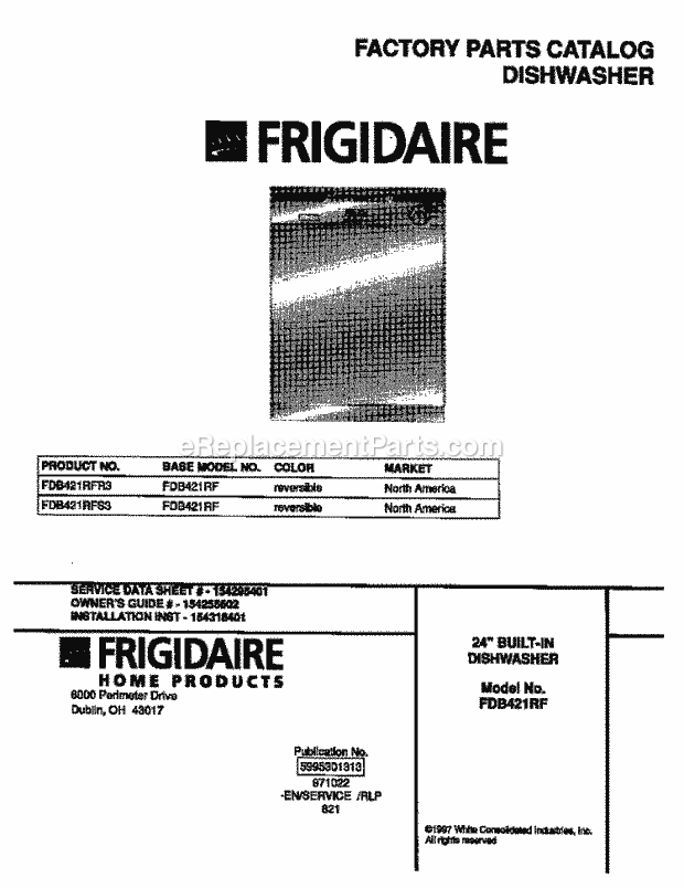 Frigidaire FDB421RFS3 Frigidaire 24