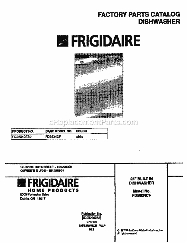 Frigidaire FDB634CFS0 Frigidaire 24