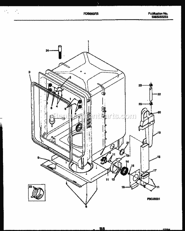 Frigidaire FDB663RBS0 Frg(V1) / 24 