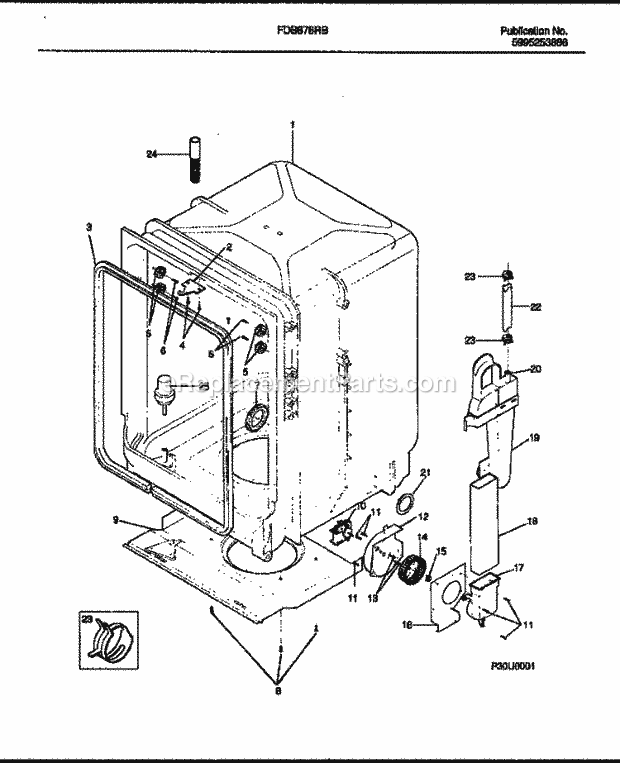 Frigidaire FDB878RBB0 24