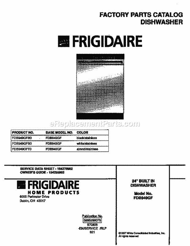 Frigidaire FDB949GFT0 24