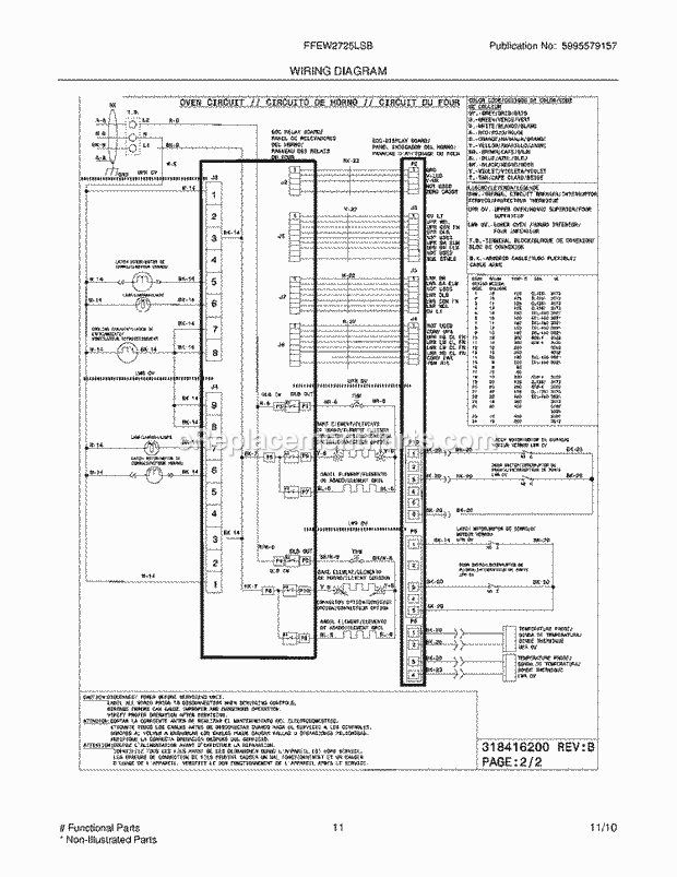 Frigidaire FFEW2725LSB Range Page F Diagram
