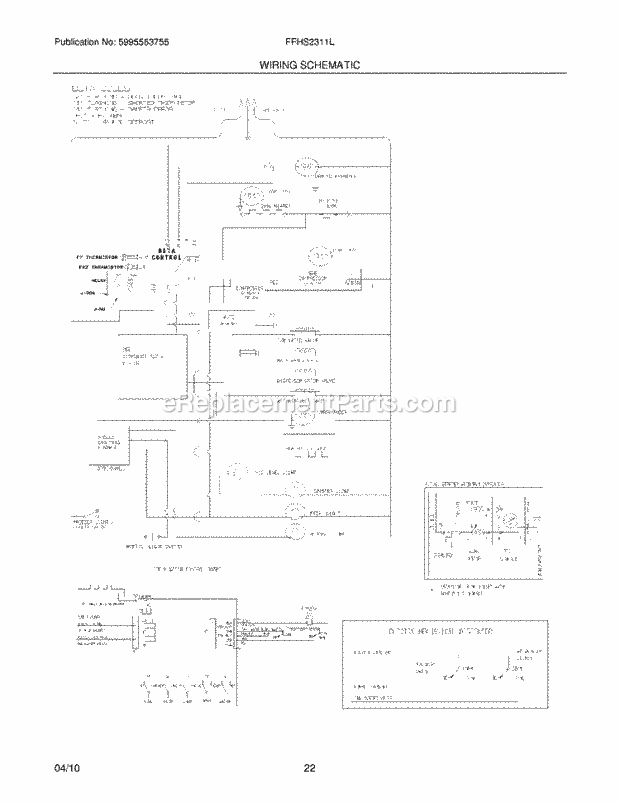 Frigidaire FFHS2311LW0 Refrigerator Page L Diagram