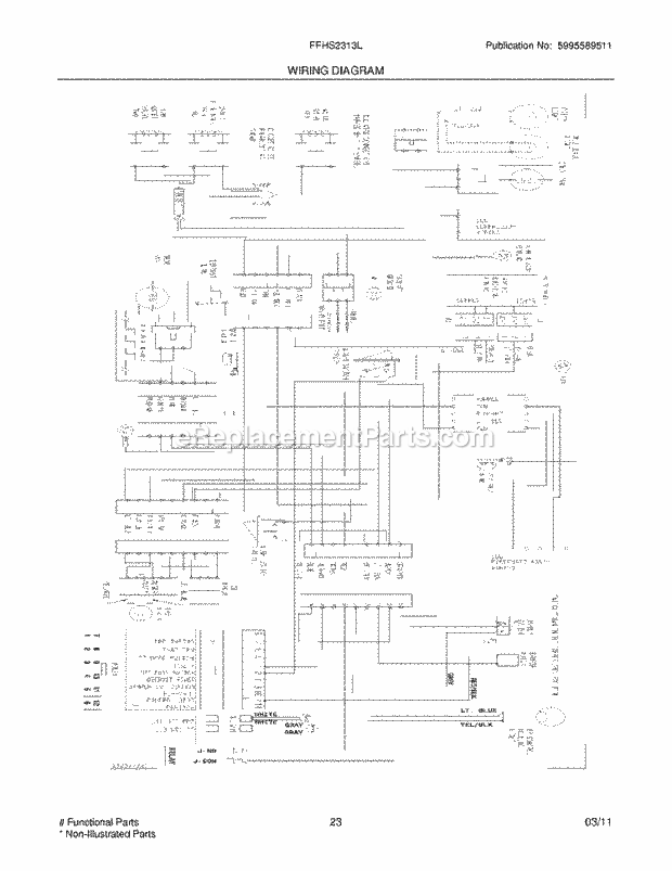 Frigidaire FFHS2313LM3 Refrigerator Page K Diagram