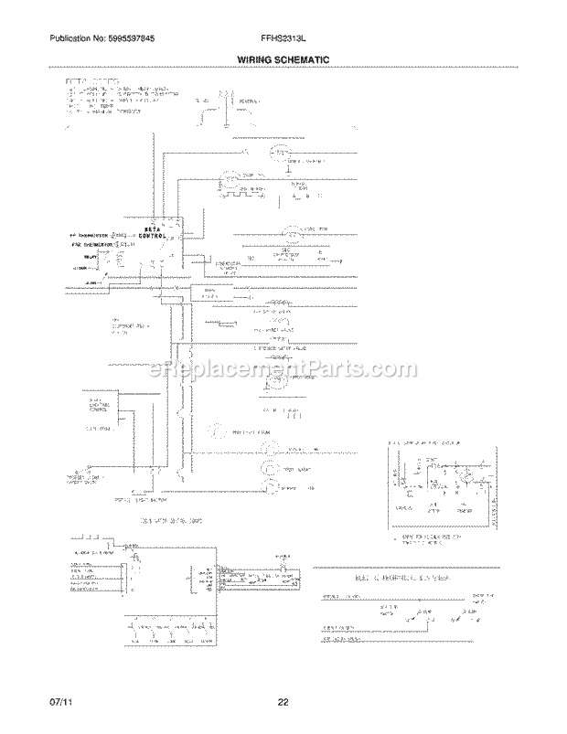 Frigidaire FFHS2313LS4 Refrigerator Page L Diagram