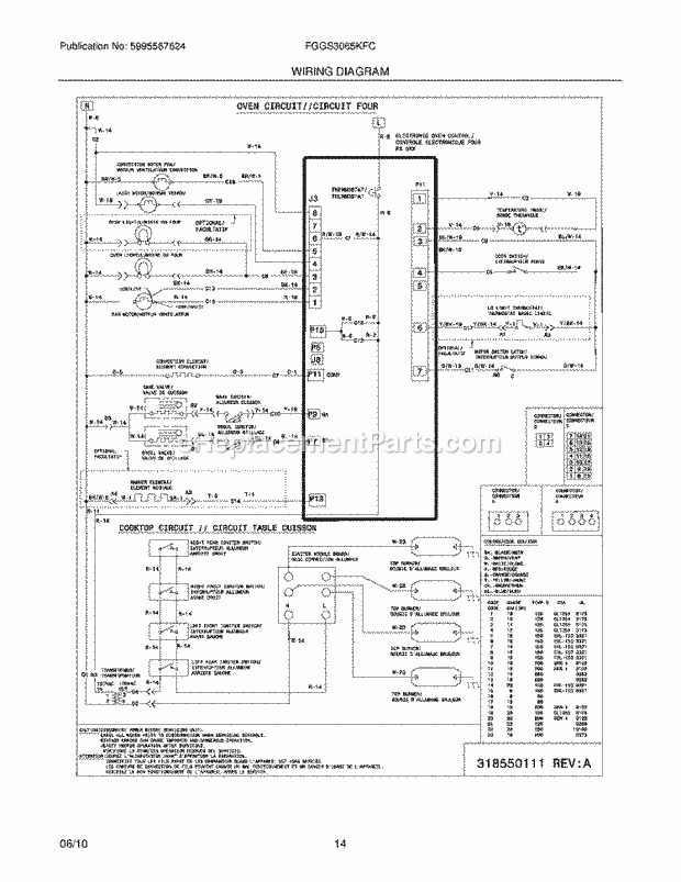 Frigidaire FGGS3065KFC Range Page G Diagram