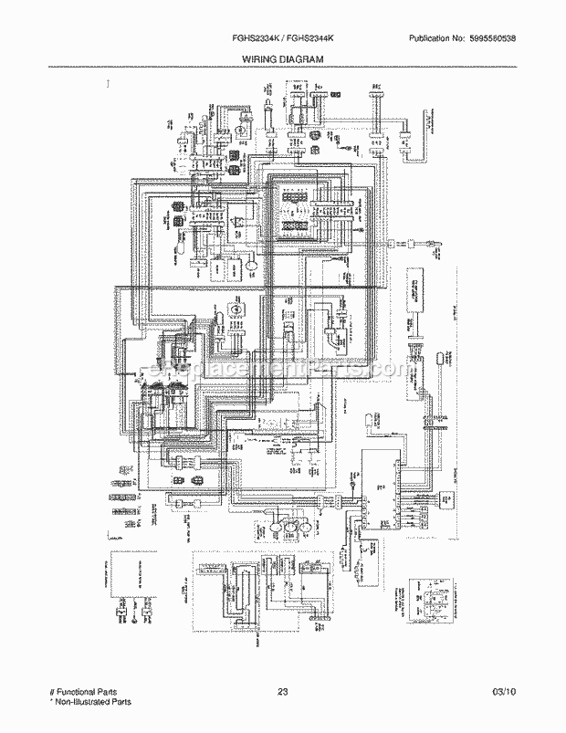 Frigidaire FGHS2334KP4 Refrigerator Page K Diagram