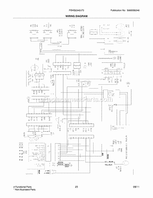 Frigidaire FGHS2342LF3 Refrigerator Page K Diagram