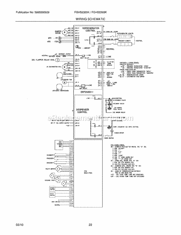 Frigidaire FGHS2355KP4 Refrigerator Page L Diagram