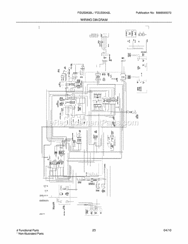 Frigidaire FGUS2632LE0 Refrigerator Page K Diagram