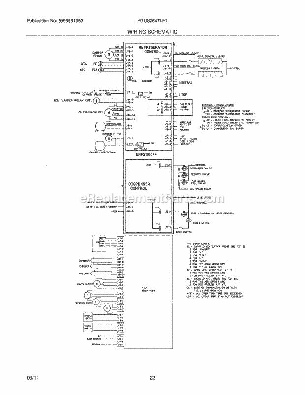 Frigidaire FGUS2647LF1 Refrigerator Page L Diagram