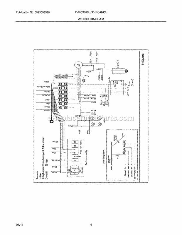 Frigidaire FHPC4260LSA Range Page C Diagram