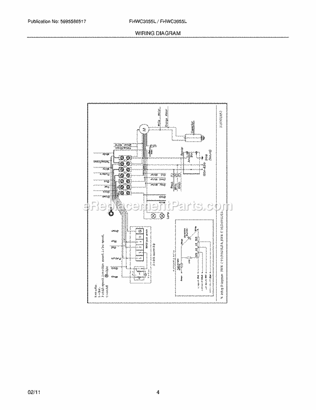 Frigidaire FHWC3055LSA Range Page C Diagram