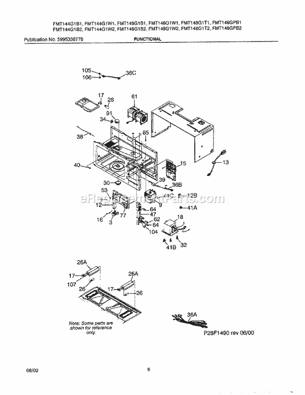 Frigidaire FMT144G1W1 Microwave Hood Combo Microwave Functional Diagram