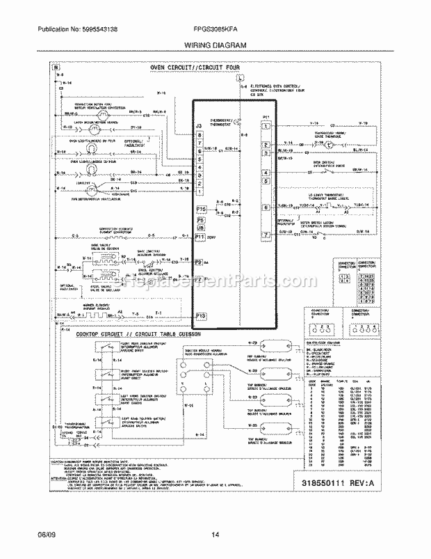 Frigidaire FPGS3085KFA Range Page G Diagram