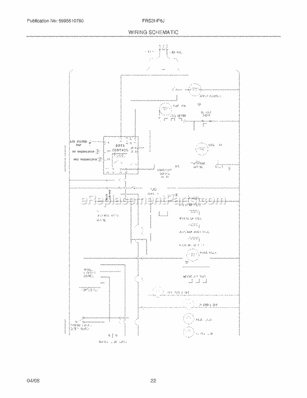 Frigidaire FRS3HF6JB0 Side-By-Side Refrigerator Page L Diagram